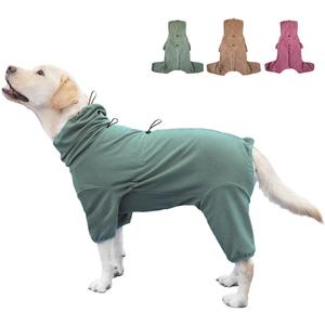 KOOGAL Pet Pajamas for Large Dogs, Extra Large Stretch, Suitable for Adult Dogs, Medium-Sized Dogs, Large Dogs Jumpsuit Four-Legged Dog Clothes, Surgical Recovery Dog Clothing. (Green Color, 4XL)