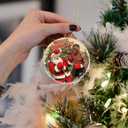 2 x Merry Chrithmith - Santa Funny Boxing - Christmas Ornaments - Christmas Decorations - 3.6 in Acrylic - Funny Gag Gifts - White Elephant - Stocking Stuffers