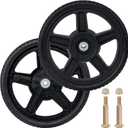 CheeMuii 12 Inch Lawn Mower Wheels 2 Pack 12" Push Lawn Mower Wheels with Bolts and Lock Nuts Kit Fit for Most Standard push Lawn Mowers/Generator/Garden Tiller/Handtruck