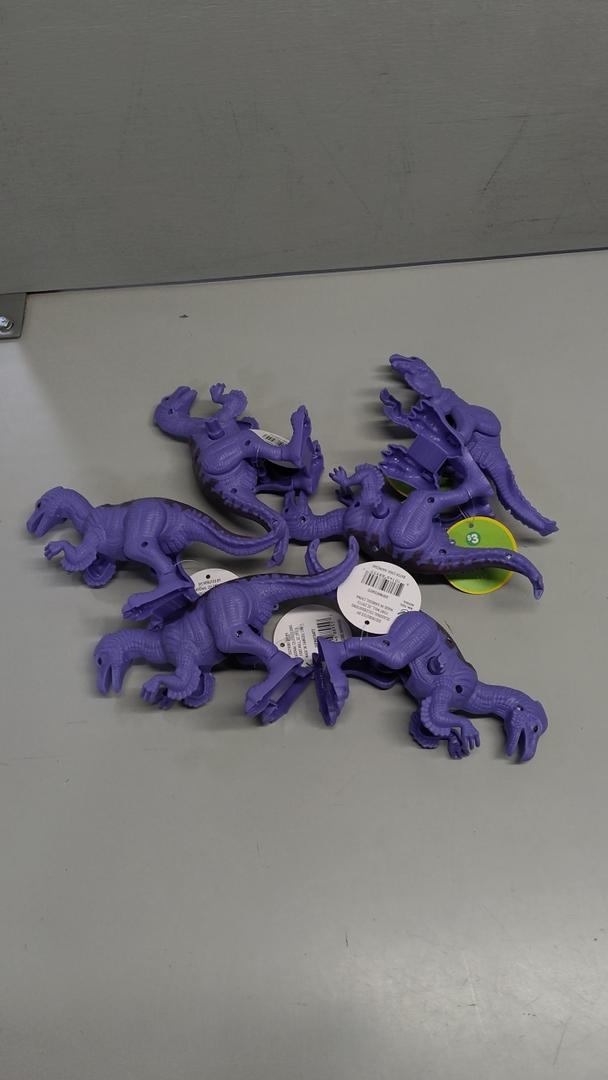 Purple Wind Up Dinosaur 6 Pack
