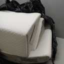 Bedluxe Wedge Pillow Headboard, 3PCS Orthopedic Bed Wedge Pillows Set for After Surgery, Adjustable Pillow Wedge for Acid Reflux&Back Pain Relief, Sleeping, Back Pillow for Bed Sitting Up, White/Grey (Adjustable 9&12 Inch + 1 Head Pillow)