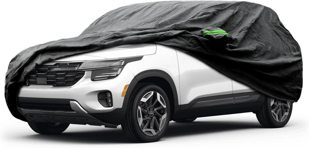 Proadsy Car Cover Custom Fit for Kia Seltos 2021-2025 2026, Waterproof All Weather for Automobiles, Full Exterior Cover Rain Snow Sun Protector Indoor Outdoor Car Cover