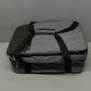 Double Decker Insulated Casserole Carrier for Hot or Cold Food, Lasagna Holder Tote for Potluck Parties/Picnic/Cookouts, Fits 9"x13" Baking Dish, Grey (15.7 x 11.4 x 8.3inch, Gray)