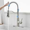 Touchless Kitchen Faucet Smart Kitchen Sink Faucet with Pull Down Sprayer Touch on Activated Kitchen Bar Sink Faucet Brushed Nickel Stainless Steel