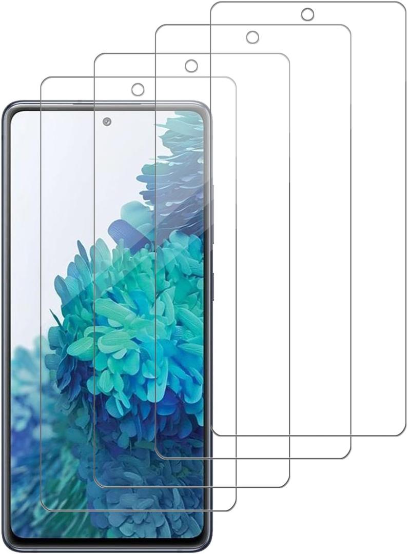 4 Pack Glass Screen Protector Compatible for Samsung Galaxy S20 FE 5G / SM-g781u [9H Hardness]-HD Screen Tempered Glass, Scratch Resistant,Easy Install [Case Friendly]