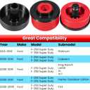 Silicone Body Mount Kit for 2008-2016 Ford F-250 F-350 Crew Cab Superior Silicone Cab Mount Bushings & 13848 Bolts Kit Improve Bumpy Ride Durable Components Outperforms OEM or PU Mounts (Red 8 Pack)