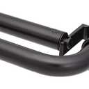 Eclipse Clinton Black Out Curtain Rod, 5/8 Inch Double Bar Wrap Around Adjustable Rod, For Windows 28 to 48 Inch, Matte Black