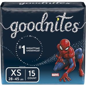 Goodnites Bedtime Bedwetting Underwear for Boys, XS, 15 Ct. 