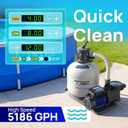 Aquastrong In/Above Ground Pool Pump High Flow Self Primming Swimming Pool Pump,Ocean Blue