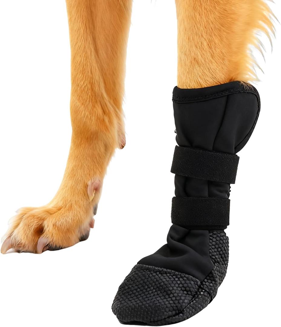 Dog Booties for Injured Paw, Breathable Wound Recovery Boots, Dog Socks to Prevent Licking Paws, Waterproof Wound Protector, Feet Cover Bandage Shoe X-Large (X-Large (Paw width up to 3.5 inches))