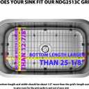 Serene Valley Sink Bottom Grid 25-1/8" x 12-7/8", Centered Drain with Corner Radius 1-1/2", Sink Grid Stainless Steel NDG2513C