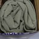 MIULEE Decorative Linen Euro Sham Pillow Covers 24x24 Sage Green Boho Farmhouse Neutral Couch Throw Pillows for Bed Pack of 2 Accent Modern Pillowcase Summer Sofa Livingroom Home Decor