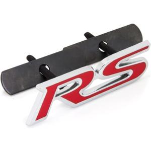 Grille Rs with Decal Rs Emblem Badge 3D Logo Allloy for Camaro Gm Series Red