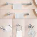 Sagetta Bathroom Hardware Set, 5 PCS Bath Accessories Set Wall Mount Includes 20 in Towel Bar, 16 in Towel Bar, Towel Ring, TP Holder, Towel Hook Chrome Polished