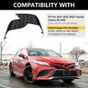 Front Bumper Fog Light Cover Fit for Toyota Camry SE XSE 2021 2022 2023