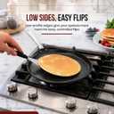 Alva Maestro 10-Inch Ceramic Coated Nonstick Aluminum Crepe Pan, Oven Safe