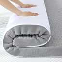 SINWEEK 2 Inch Mattress Topper Twin Size, Soft Memory Foam for Back Pain Relief, Breathable Bed Topper with Grey Cover, CertiPUR-US Certified