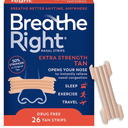 Breathe Right Nasal Strips Extra Strength Tan Nasal Strips Help Stop Snoring Drug-Free Snoring Solution & Instant Nasal Congestion Relief Caused by Colds & Allergies 26ct