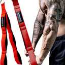 MANUEKLEAR Tricep Rope Cable Attachment Handles, Greater Range of Motion, Tricep Pull Down Rope for Push Downs, Crunches, Facepulls for Professional Gym (Red)