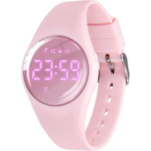 Kids Watches for Girls Boys Digital Sport Watch with Step Counter Pedometer Vibration Alarm Clock, No App Waterproof Fitness Tracker Kids Watch Boys Girls Teens Students Ages 5-16