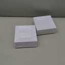 bUCLA 100PCS White Square Plastic Plates-6inch Disposable Cake Plates- Premium Hard Square Small Appetizer Plates for Wedding/Party