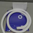 AGPTEK White Cable Sleeve, 2 Pack 5ft - 1.2 Inch Cable Management, Desk Cord Cover Organizer Wire Hider for Computer TV Wire Loom Tubing, Pet Proof Cord Protector from Cat Dog Chewing, White