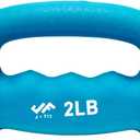 JFIT Neoprene D-Grip Dumbbell Weight, 2LB, 2 Pound