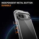 3 x Oterkin for Google Pixel 9 Pro XL Case Clear, [20X Anti-Yellowing] Transparent Shockproof Pixel 9 Pro XL Phone Case with [Tempered Glass Screen Protector][Built-in 4 Airbags][10FT Military] (Black)