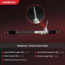 PHOBOOS Electric Power Steering Rack and Pinion Assembly Compatible with Kia Sportage 2010-2013, L4 2.0/2.4L, Hyundai Tucson 2011-2013, L4 2.0L/2010-2013 2.4L, New Unit, Direct Fit, Ref. 24-2401