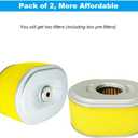 2 x ZLKSKER 17210-ZE0-505 Air Filter (Pack of 2), Replacement for Honda GX110 GX120 Engine, Lawn Mower Air Cleaner