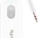 Twelve South AirFly SE | Bluetooth Wireless Audio Transmitter Adapter for AirPods/Headphones, 20+ Hr Battery, Works with 3.5mm aux Jacks on Airplanes, TVs, Gym Equipment, and Travel (White)