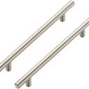 Ravinte 18 Pack 8-13/16 Inch Cabinet Handles Brushed Nickel Stainless Steel Kitchen Drawer Pulls Cupboard Cabinet Pulls 8-13/16"Length,6-1/4" Hole Center