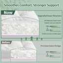 DOWNCOOL 3 Inch Queen Mattress Topper Cooling Memory Foam Mattress Topper for Back Pain Relief, Breathable Bamboo Viscose Air Layer, 1600 GSM Fill, Deep Pocket Fits 821 Inch