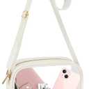 KETIEE Clear Crossbody Bag, Stadium Approved Clear Purse Bag for Concerts Sports Events Festivals