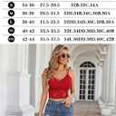 Avidlove Lace Bralette for Women V Neck Camisoles Racerback Adjustable Strap Sexy Crop Tops (Red, S)
