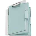 Clipboard with Storage, Green 8.5 x 11 Folder Nursing Side Opening, Heavy Duty with Dual Compartment, Smooth Writing for Teachers, Classroom, Size 13.3 x 9.4 x 1.5 in, Office & School Supplies