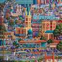 Buffalo Games - Dowdle - City by The Bay - 1000 Piece Jigsaw Puzzle for Adults -Challenging Puzzle Perfect for Game Nights - Finished Size is 26.75 x 19.75