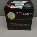 LED Galaxy Lamp 5.9" - 16 Colors, 4 Modes Mesmerizing 3D Moon Lamp with Touch & Remote Control, Wooden Stand, USB Charging - Printed Moon Night Light with Realistic Design | Valentine Day Decor