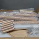 GREENSTELL Coat Rack with 8 Hooks, Wooden Coat Rack Freestanding with Shelf, Coat Tree with 4 Height Options 50.5"-72.6", Coat Hanger Stand for Bags, Clothes, Umbrellas, Hats, in Home, Natural