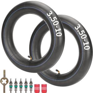 RUTU 3.00/3.5/7.00/8.00-10 and 3.00-12 Heavy Duty Replacement Inner Tube with Installation kit Fit for Dirt Pit Bike Scooter Moped ATV
