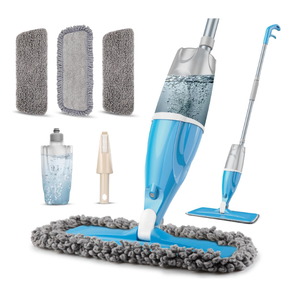 Spray Wet Mops for Floors Cleaning  EXEGO Refillable Floor Flat Mops with 3 Washable Pads for Swiffer Powermop  Home Commercial Dust Mop for Hardwood Laminate Ceramic Tile Wood Vinyl