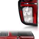 Tail Light Assembly Compatible with 2021-2023 Chevy Tahoe Suburban LS LT RST Z71-Left Taillight assy outer with Bulbs for 2022 Tahoe, Left Driver Side Replace Numbers:84849416 GM2800322