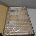 Serene Valley Sink Bottom Grid 21" X 13", Rear Drain with Corner Radius 2", Sink Protector SVM2113R, Medium
