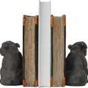 Dog Decorative Bookends Book Holder - Vintage Shelf Decor Book Ends to Hold Books Heavy Duty for Home Decor 3.5 X 4.5 X 6.25 inch Guichifun