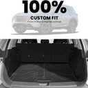 LASFIT Cargo Mat & Backrest Mats for Nissan Rogue 2026 2025 2024 2023 2022 2021, All Weather TPE Custom Fit Car Trunk Mats Cargo Liners Accessories, Black