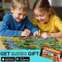 QUOKKA 100 Piece Puzzles for Kids Ages 6-8 Intricately Illustrated Forest Animals Puzzle for Kids Ages 8-10 Educational Busyland Game Packed with Visual Details for Boys and Girls