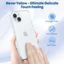 4 x Case for iPhone 15Case Non-Yellowing Full Body Screen Camera Shockproof Phone Bumper Cover, 6.1 Inch Phone Case Anti-Scratch Clear