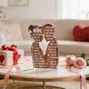 Valentine Day Acrylic Plaque Sign Romantic Gifts Engraved To My Wife for Home Acrylic Desk Decor Boyfriend Girlfriend Anniversary Birthday Gift Ideas for Her Him Couple Gift