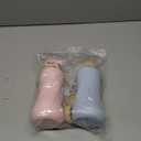 Collapsible Water Bottles 2 Pack,Leak Proof,Reuseable BPA Free Silicone Foldable Water Bottles,Durable Lightweight for Travel Gym Camping Hiking,Compact Size Portable Sports Water Bottle (Pink&Blue)