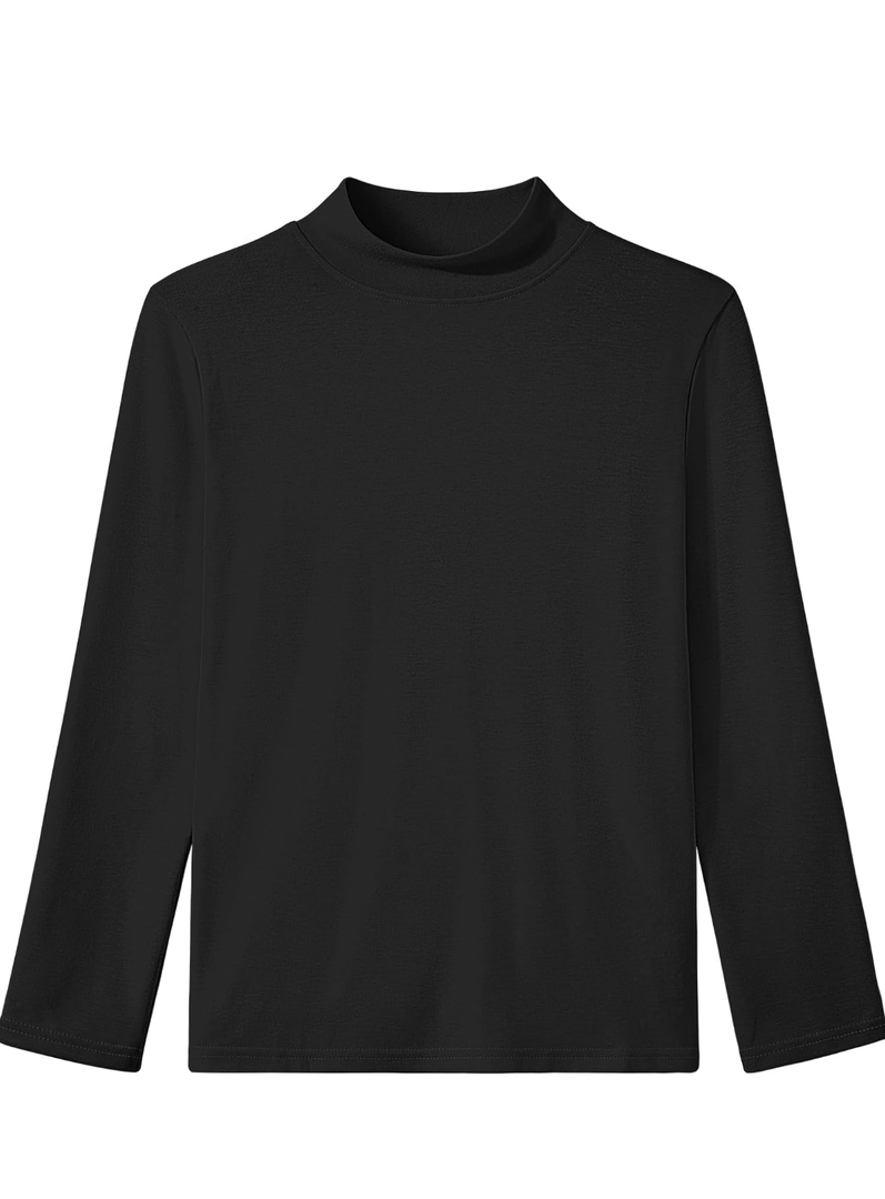 REALTAKAL Boys Girls Long Sleeve Turtleneck Shirts Unisex Warm Solid Turtle Neck T-Shirts, L REALTAKAL Boys Girls Long Sleeve Turtleneck Shirts Unisex Warm Solid Turtle Neck T-Shirts, L